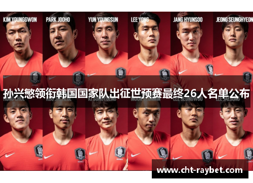 孙兴慜领衔韩国国家队出征世预赛最终26人名单公布